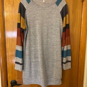 Gray long shirt (goes well with leggings)